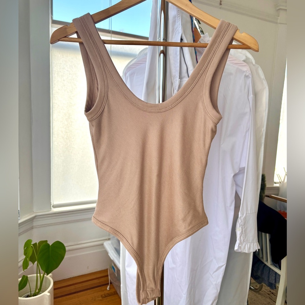 alexander wang for Uniqlo - Nude Low Scoop Back Bodysuit